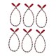 thumbnail image 3 of 6 Piezas De Guirnaldas Navide?as Para Decoración Del Hogar, Lazos Trenzados Para Calcetines, Escaleras, Rojo, Blanco Y Verde., 3 of 5