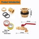thumbnail image 3 of Kit de grifería Rain Barrel Musibo, grifo de latón para barril de agua, 3 of 6