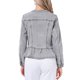 thumbnail image 3 of INSPIRE CHIC Chaquetas de Mezclilla para Mujer con Botones, Dobladillo Peplum, Mangas Largas, Chaquetas de Jean Cortas, Gris Claro L, 3 of 6