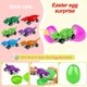 thumbnail image 3 of Dufricen Set de 6 Huevos de Pascua con Carritos de Dinosaurio, 3 of 5