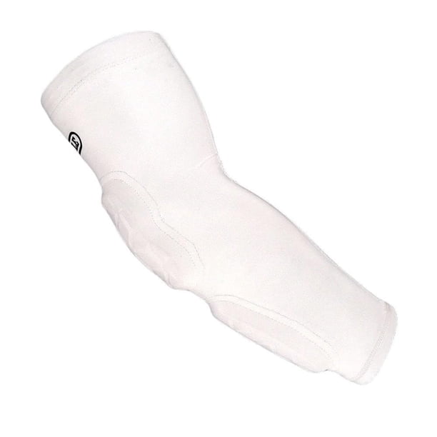 Manga de brazo acolchada Battle para fútbol americano, talla adulta L/XL, color blanco