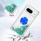 thumbnail image 3 of Funda Para Google Pixel 8 Con Brillo Líquido, Protección Completa Y Soporte De Anillo Giratorio, 3 of 4