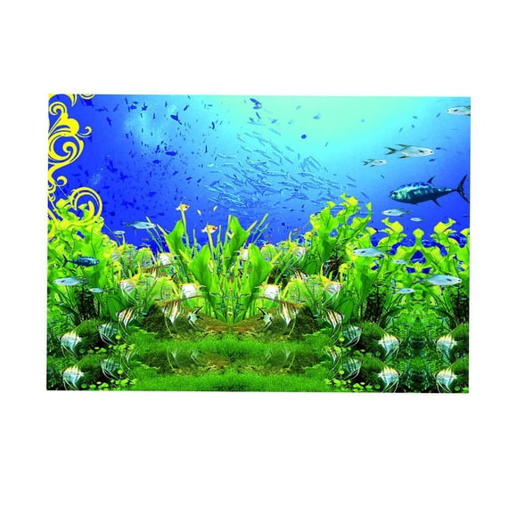 Acuario Fondo Pegatina Fish Tank Pared Decoración Pintura Colorido M