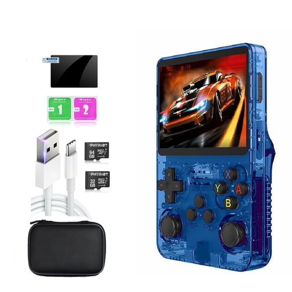 Consola de juegos portátil R36S Retro de 3,5 pulgadas, más de 15 000 juegos, 32 GB+64 GB