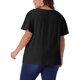 thumbnail image 3 of Agnes Orinda Blusa de Chifón de Verano con Cuello en V, Hombro Fruncido y Mangas con Volantes para Mujer de Talla Grande 1X Negro, 3 of 6