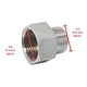thumbnail image 3 of Conector He - Hi, 1/2 X 7/8 , Niple Adaptador, 3 of 5