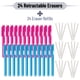 thumbnail image 2 of Mr. Pen borrador retráctil 24 unidades rosa y azul, 2 of 8