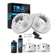 thumbnail image 1 of Kit de frenos traseros TRQ con pastillas y discos para Chevrolet GMC 2001-2013, 1 of 9