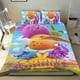 thumbnail image 1 of Conejos Soleados Conjunto de sábanas temático, trío de piezas, cómodo y amigable con la piel, diseño único, regalo de decoración para el hogar para familiares, amigos y fans,135cm *200cm, 1 of 6