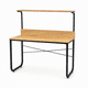 thumbnail image 2 of Escritorio con Repisa Superior Osiris para Home Office, Estudio u Oficina, Diseño Industrial Moderno, 2 of 8