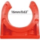 thumbnail image 2 of Abrazaderas para tubos, clips, 100 piezas, rojas, para tubos de 16 mm de PVC, 2 of 9
