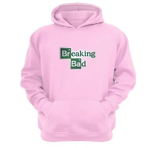 Genérico - Polerón Canguro Breaking Bad Rosa Talla S Unisex