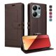 thumbnail image 1 of Premium Wallet Case for Xiaomi POCO M6 Pro 4G with Card Slots & Kickstand, Flip Cover Brown, 1 of 6