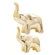 thumbnail image 5 of 2x Estatuilla De Elefante Lindo Animal Escultura Arte Artesanía Hogar Deocr Oro, 5 of 5