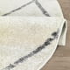 thumbnail image 3 of Alfombra Redonda Florida Blanca 240 x 240 cm, 3 of 3