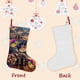 thumbnail image 3 of Lackadaisy Tema: Calcetines de Navidad, fino lino blanco para colgar en escaleras y chimenea, decoración navideña para el hogar, regalo de Navidad. 45cm × 32cm, 3 of 5