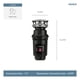 thumbnail image 4 of Triturador de basura Moen GXP33C Lite Series PRO 1/3 HP negro, 4 of 9