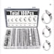 thumbnail image 1 of Pack x100 Abrazaderas Manguera Metálica 8 Medidas Pervoi 2RL Hose Clamp Retainer Kit-215, 1 of 5