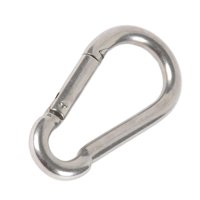 Ioensy - Mosquetón Mosquetón Mosquetón De Acero Con Resorte Mosquetón De 8 Mm De Espesor