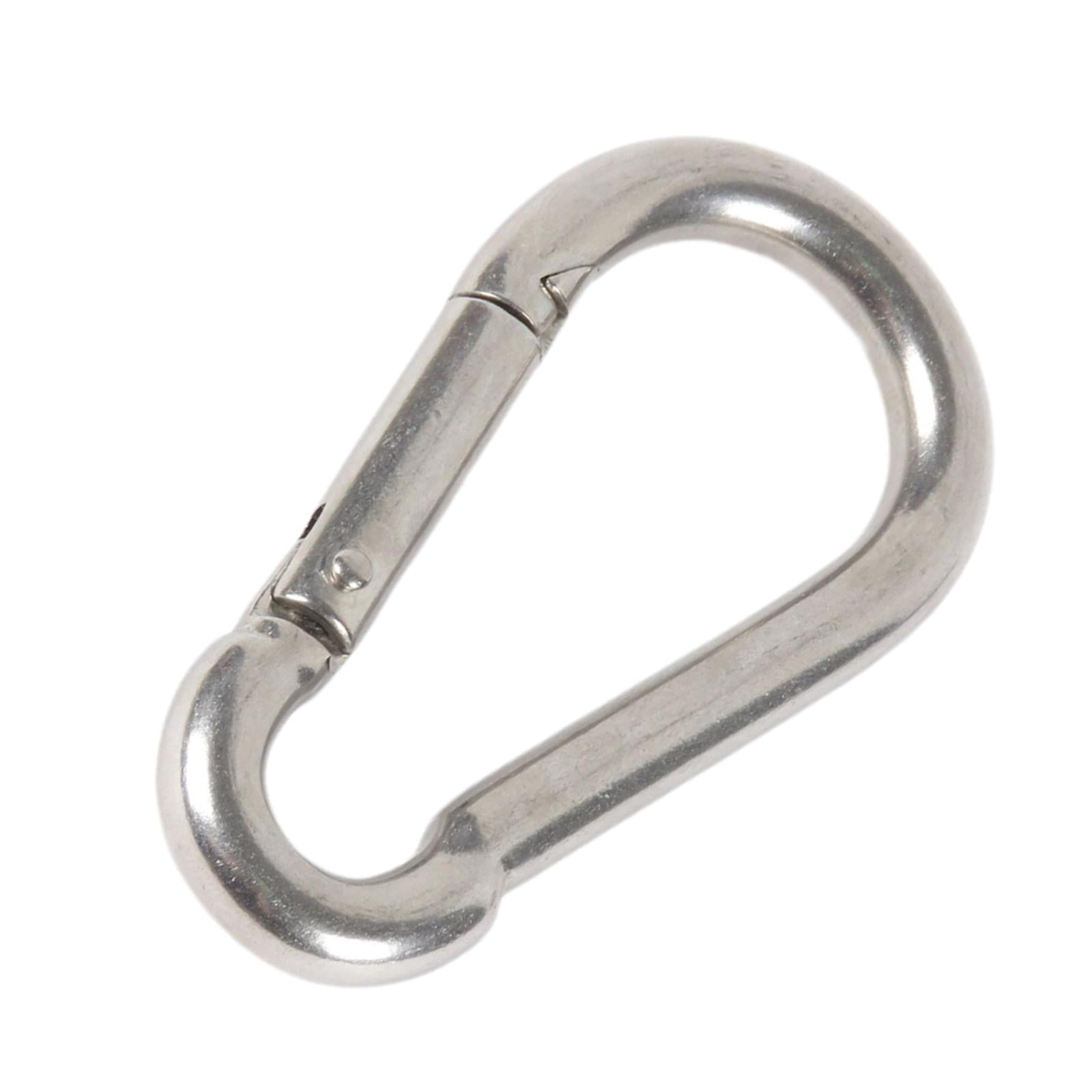 Ioensy - Mosquetón Mosquetón Mosquetón De Acero Con Resorte Mosquetón De 8 Mm De Espesor