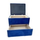 thumbnail image 2 of Banqueta baul Zapatero Azul Felpa, 2 of 2