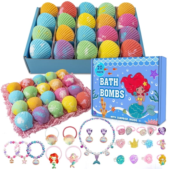 Set de bombas de baño Kims Cosiart Mermaid con sorpresa en el interior x20
