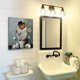 thumbnail image 3 of 1pc Canvas Painting, Cute Animal Sitting In Toilet Reading Newspaper Napkin Canvas Wall Art Decor, For Living Room Wall Decor, Bedroom Wall Decor, Office Kitchen Bathroom Wall Decor, No Frame, 12inch*, 3 of 5