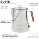 thumbnail image 2 of Percolador de café COLETTI Butte de acero inoxidable para 14 tazas, 2 of 7