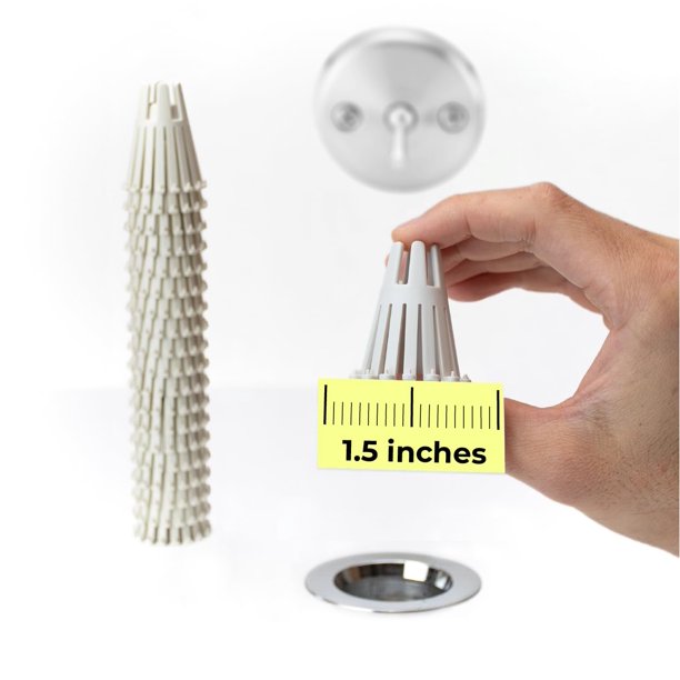 Colador para Drenaje HairClaw Mini Paquete de 20 Unidades 3.8 cm para Drenajes de Bañera