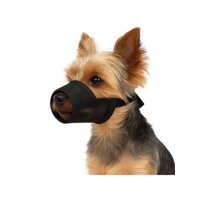 Genérico - Bozal Ajustable Con Velcro Perro Talla S 12X15 Cm Negro S