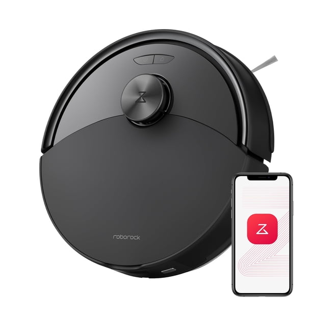 Roborock Q10 S5 Robot Aspirador y Trapeador, Succión HyperForce de 10000 Pa, Sistema Antienredos Doble, Trapeador Automático, Tecnología Reactiva para Evitar Obstáculos, Control por App, Para Pelo de