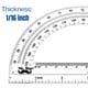 thumbnail image 4 of Juego de transportadores Mr. Pen 15 cm 3 unidades, 4 of 8