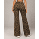 thumbnail image 3 of Pantalón Palazzo Ancho Leopardo Gris Ajustable Cordón, 3 of 4