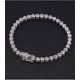 thumbnail image 2 of Pulsera de Tenis con Bisel de Corazón de 3 X 3 Mm para Mujer, Pulsera de Boda Transparente 5A+ CZ, Pulseras de Tenis de Plata Esterlina 925 para Mujer de 6-7.5 Pulgadas, 2 of 7