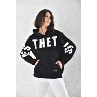 Home Fashion - Poleron Mujer Con Capucha Negro Talla M