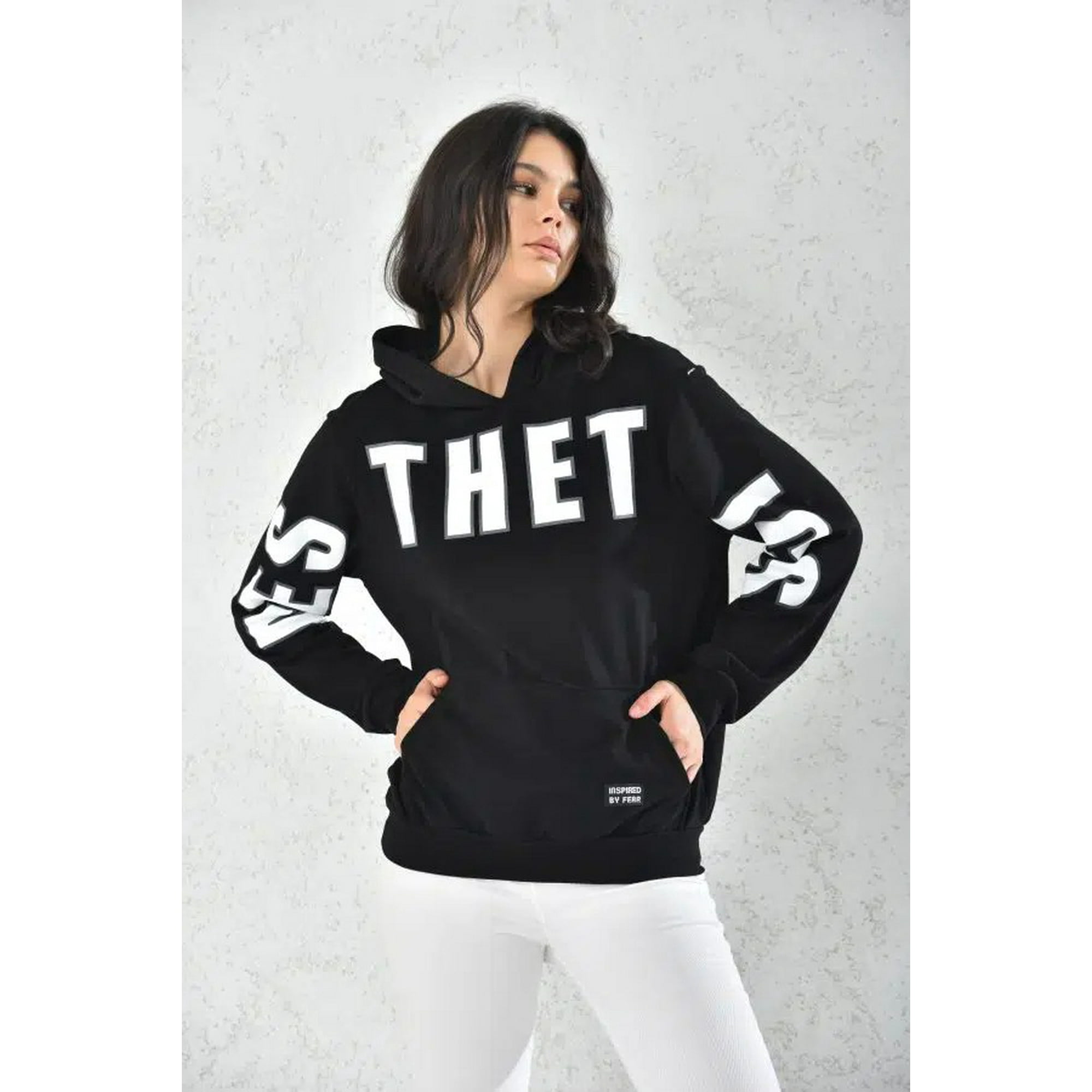 Home Fashion - Poleron Mujer Con Capucha Negro Talla M