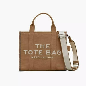 Cartera Marc Jacobs Bolso Tote Mediano Jacquard De Mujer Camel