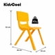 thumbnail image 3 of Kidscool Silla Infantil Apilable Ergonómica de Plástico Reforzado Amarillo 34x38x52 cm, 3 of 3