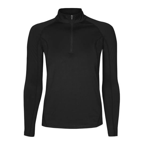 Polera Dry Fit Con Cierre Manga Larga Mujer