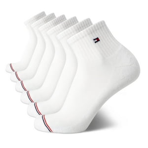 Pack De 6 Calcetines Tommy Hilfiger Para Hombre, Tallas 7 A 12, Color Blanco