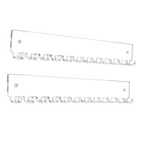Magideal - 2 Soportes De Acrílico Para Collares, Estantes De Almacenamiento, Montaje En Pared, Modernos Y Prácticos Organizadores De Collares Para Cadenas, Colga