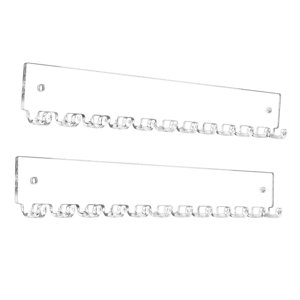 Magideal - 2 Soportes De Acrílico Para Collares, Estantes De Almacenamiento, Montaje En Pared, Modernos Y Prácticos Organizadores De Collares Para Cadenas, Colga