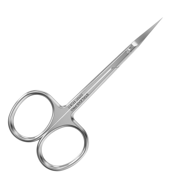 Tijeras STALEKS PRO Expert 11 para zurdos de 25 mm curvadas