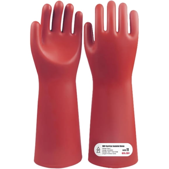 Guantes Dieléctricos GOLSIV Clase 1 3000V ASTM Electricista