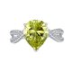 thumbnail image 1 of Anillos de Compromiso Grandes de Pera para Mujer Anillo de Lágrima Deslumbrante Anillo de Cóctel Llamativo Moda Anillos de Boda de Gema Verde Mujer Accesorios de Joyería Fina, 1 of 7