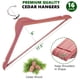 thumbnail image 2 of Percheros de madera Amber Home American Red Cedar, paquete de 16, 2 of 7