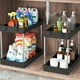 thumbnail image 2 of 2pcs Under Sink Organizer And Storage, 2 Tier Bathroom Organizer Under Sink, Black Under Sink Organizer And Storage, Cleaning Supplies Organizer, Cabinet Under Storage Cabinets, Two Sizes Large And Me, 2 of 4