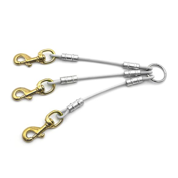Correa Outdoor Dog Supply 20 cm Blanca 2/3‑Divisor para Perros