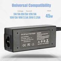 45W Tipo C Adaptador Cargador Skyvast Para Hp Chromebook X360 11-Ae000 12B-Ca0