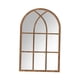 thumbnail image 1 of Espejo De Panel De Ventana Arqueado, Espejo Decorativo Montado En La Pared Para Tocador, Baño, Marrón, 1 of 3